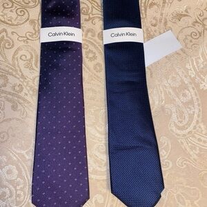 Calvin Klein Classic Purple and Navy Ties